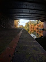 canal under a bridge 