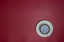 coffee cup on a red background 