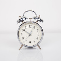 alarm clock on a white background 