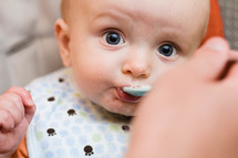 infant baby eating 
