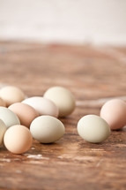 eggs on a table