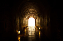 light at the end of a dark tunnel 