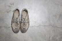 dirty old shoes 