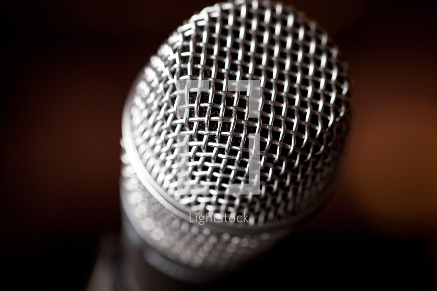 microphone close-up