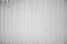 white corrugated metal wall 