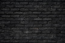 black brick wall background 