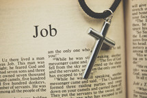 Job and a cross necklace 