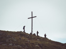cross on a mountain top 