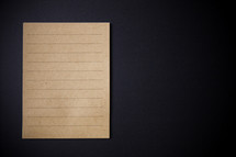 brown paper notepad 