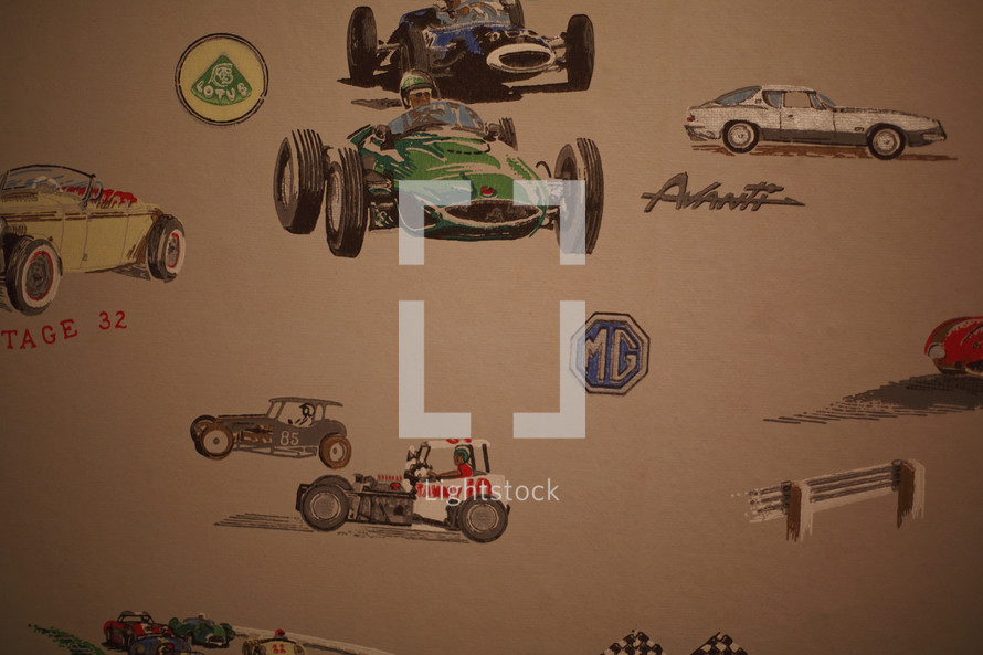 very old vintage sports car wallpaper
