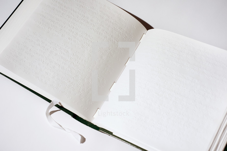pages of a braille Bible 