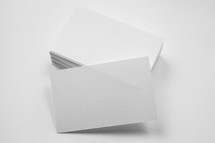 stack of index cards 