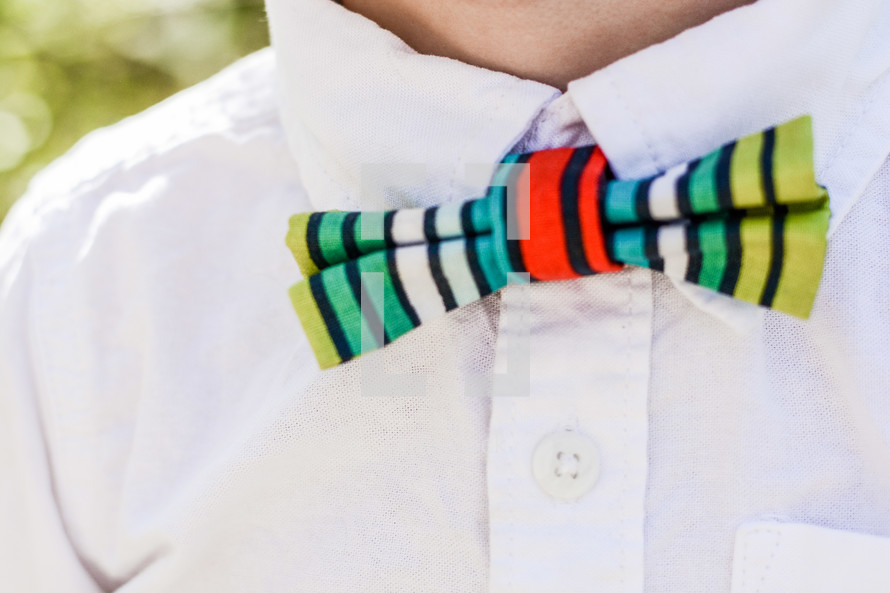 stripes on a bow tie 