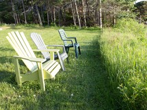 Adirondack chairs with a view 