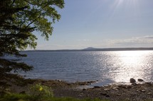 shoreline in Maine 