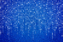 Streamers on blue Glitter Background