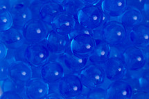 Small blue shiny beads