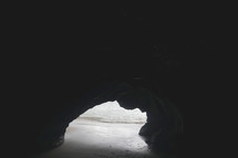 cave on a beach 