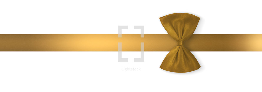 Christmas gift with gold ribbon background 