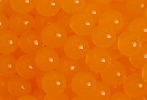 Small orange shiny beads