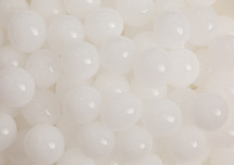 Small white shiny beads