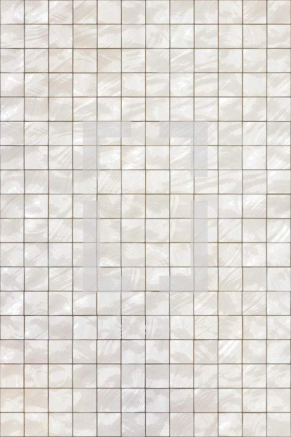 bright pearly white tiles 
