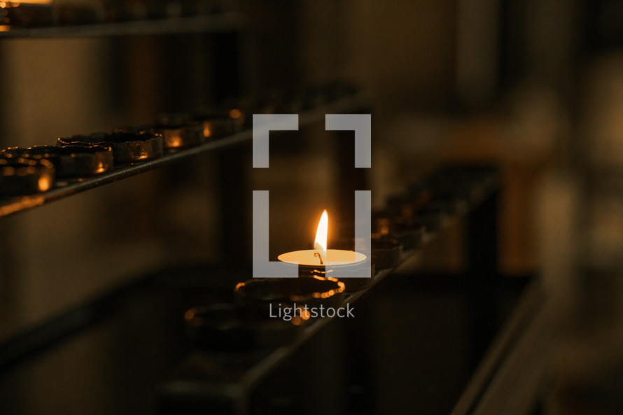 Candle light church candle sticks candlelight — Photo — Lightstock