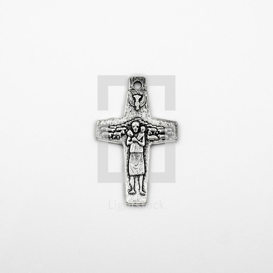 Pope Francis cross pendant