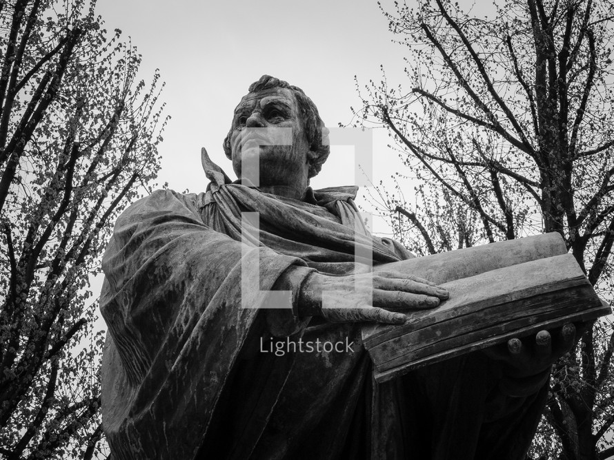A statue of the reformer Martin Luther