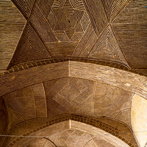 ceiling in a mosque in Iran 