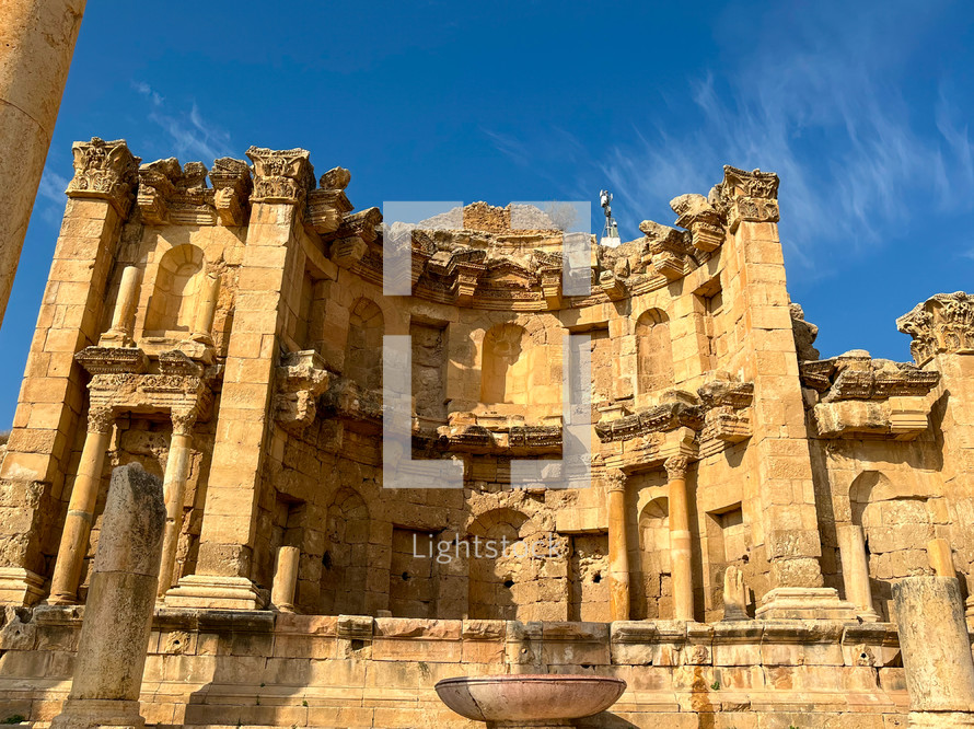 Ruins of the ancient Roman city of Jerash, Jordan