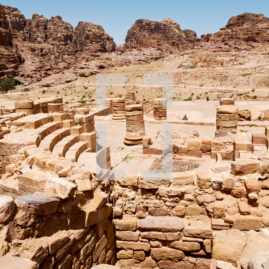 ruins in Petra, Jordan 