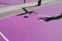 street basket silhouette, sports equipment