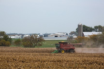 tractor plowing a field 