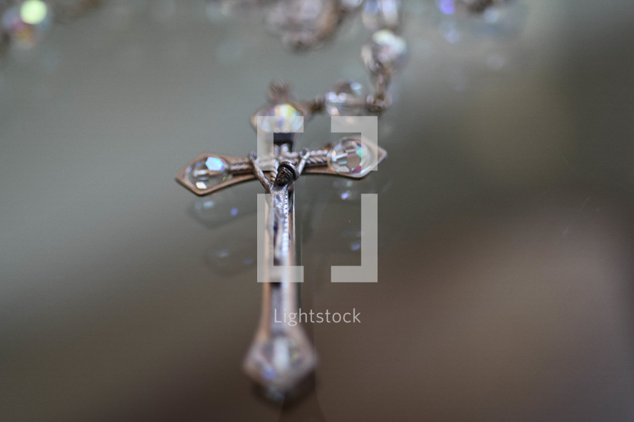 crystal beaded rosary 