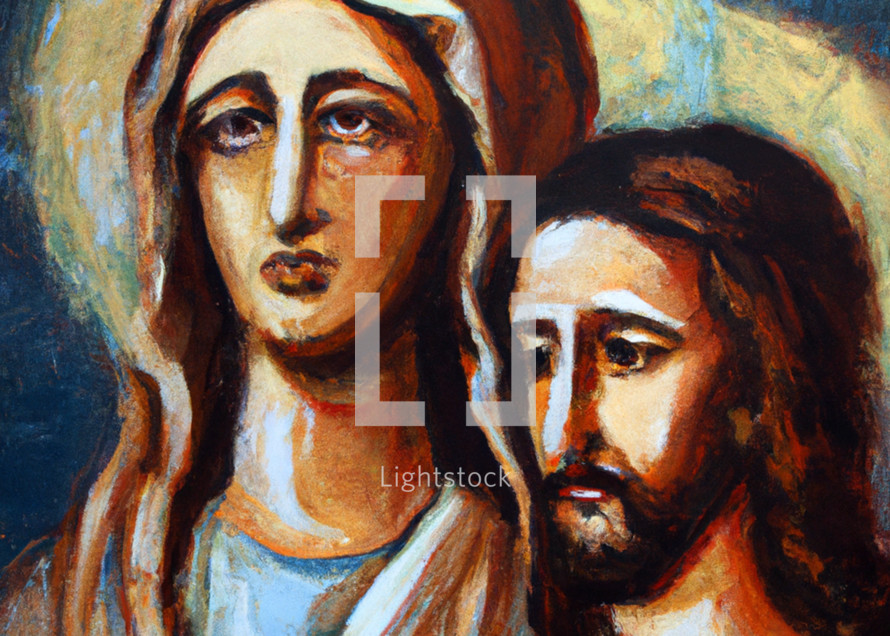 Jesus and Mary His Mother