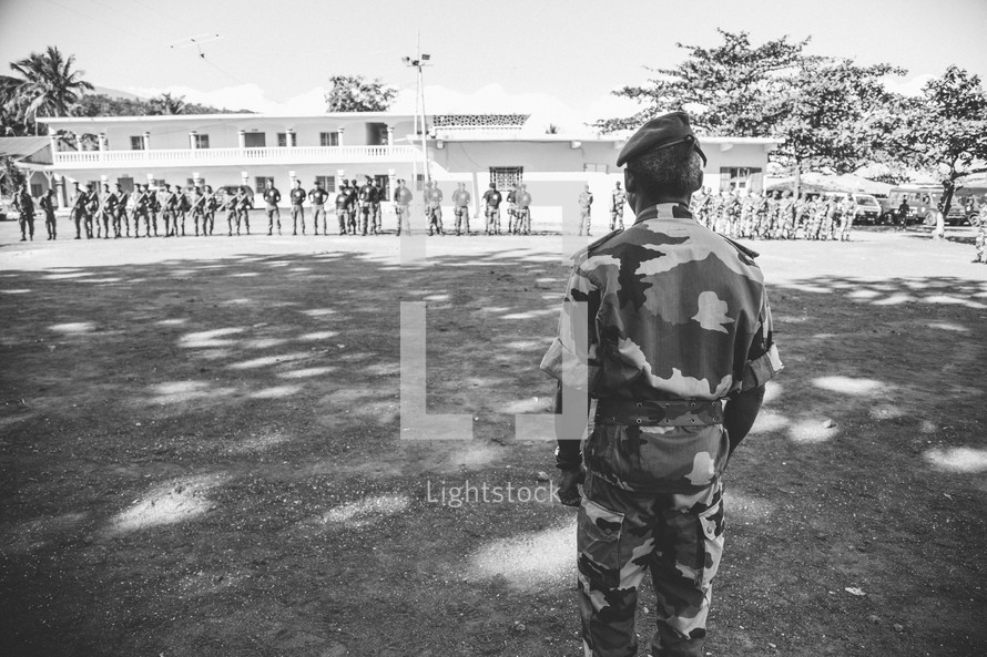 military graduation in Africa