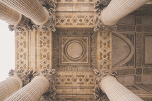 ceiling of Pantheon in Paris 