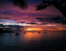 sunset in Labadee 