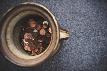 jar of coins 