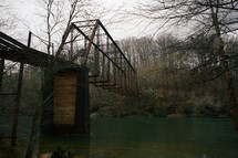 hanging train bridge