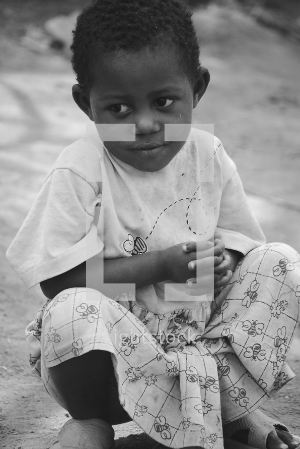 Young girl in Rwanda.