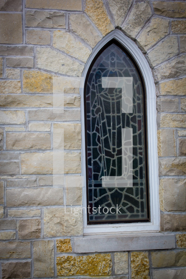 stained glass window exterior 