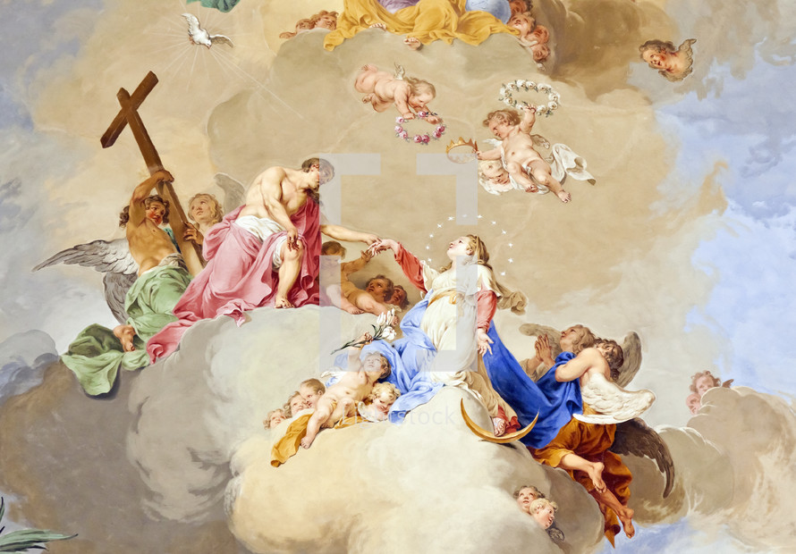 Assumption of Mary fresco 