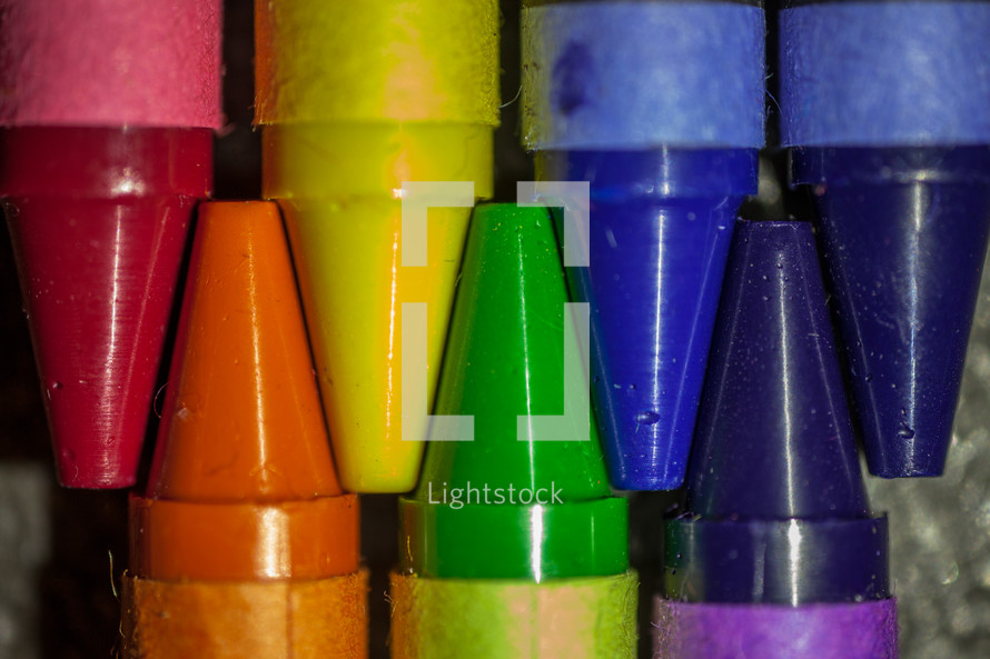 colorful crayons 