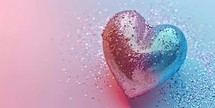 Valentine's day background with glitter heart
