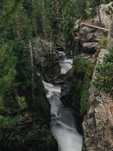 river rapids down a mountainside 