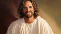 Portrait of jesus christ smiling