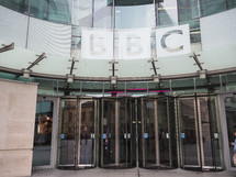 LONDON, UK - CIRCA SEPTEMBER 2019: BBC Broadcasting House headquarters of the British Broadcasting Corporation in Portland Place