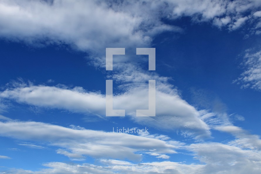 Blue Sky with White Cloud Patterns